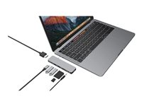 HyperDrive Solo 7-in-1 Hub - Dockningsstation - USB-C - HDMI GN21D-GRAY