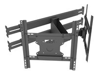 Multibrackets M Pro Series - Monteringskomponent (dubbel bildskärmsmontering) - för 2 LCD-paneler med digitala skyltar - stål - svart - skärmstorlek: 32"-55" - fäst på hylla 7350105210747