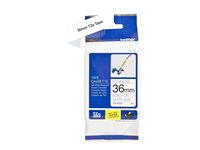 Brother TZe-FX261 - Självhäftande - svart på vitt - Rulle (3,6 cm x 3 m) 1 kassett(er) flexibel ID-tejp - för Brother PT-P950; P-Touch PT-3600, 9200, 9500, 9600, 9700, 9800, D800, P900, P950 TZEFX261