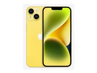 Apple iPhone 14 - 5G smartphone - dual-SIM / Internminne 128 GB - OLED-skärm - 6.1" - 2532 x 1170 pixlar - 2 bakre kameror 12 MP, 12 MP - front camera 12 MP - gul MR3X3QN/A