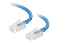 C2G Cat5e Non-Booted Unshielded (UTP) Network Patch Cable - Patch-kabel - RJ-45 (hane) till RJ-45 (hane) - 3 m - UTP - CAT 5e - tvinnad, enhetsstart - blå 83024