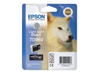 Epson T0969 - 11.4 ml - light light black - original - blister - bläckpatron - för Stylus Photo R2880 C13T09694010