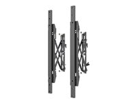 Multibrackets M Pro Series - Monteringskomponent (2 intryckbara, utdragbara armar) - för LCD-display - stål - svart - skärmstorlek: 40"-65" 7350105210464
