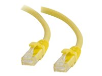C2G Cat5e Booted Unshielded (UTP) Network Patch Cable - Patch-kabel - RJ-45 (hane) till RJ-45 (hane) - 2 m - UTP - CAT 5e - formpressad, hakfri, tvinnad - gul 83243